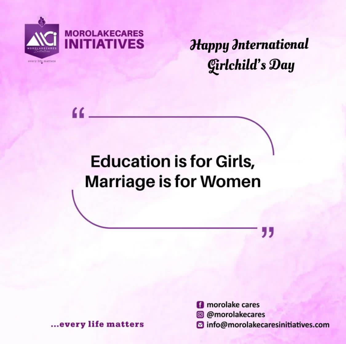 MCI: International Day of the Girl Child