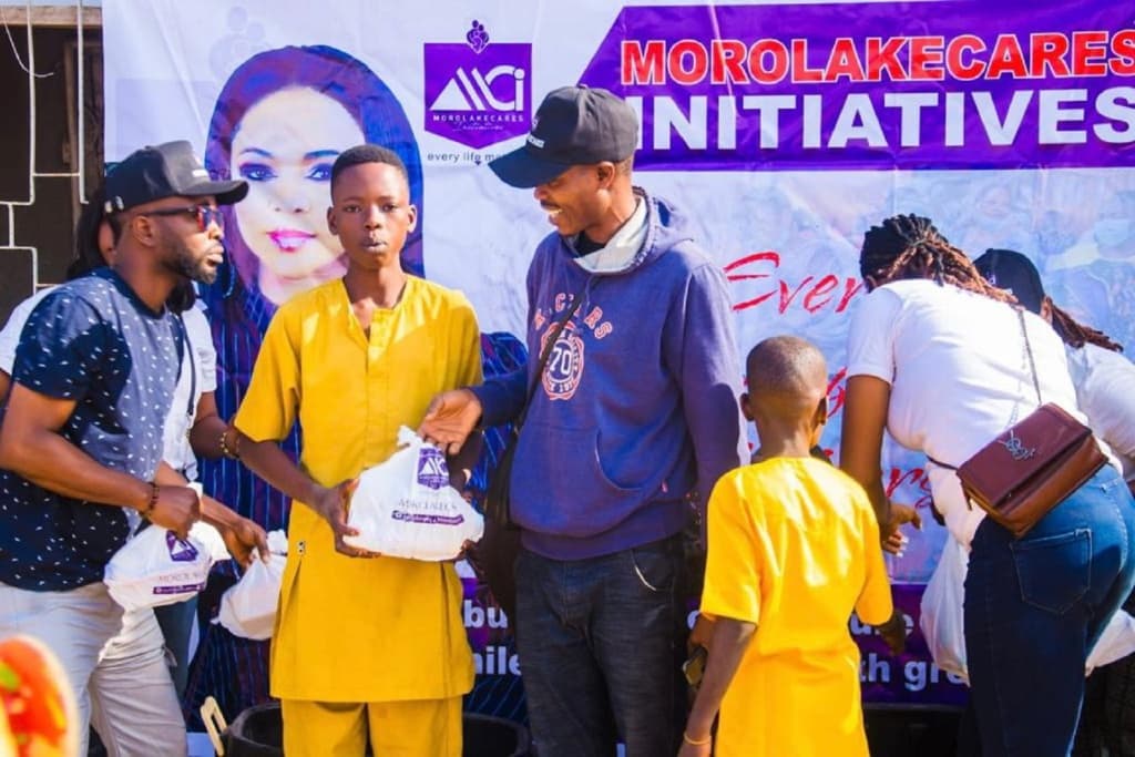 Foodbank distribution to families on Christmas Day