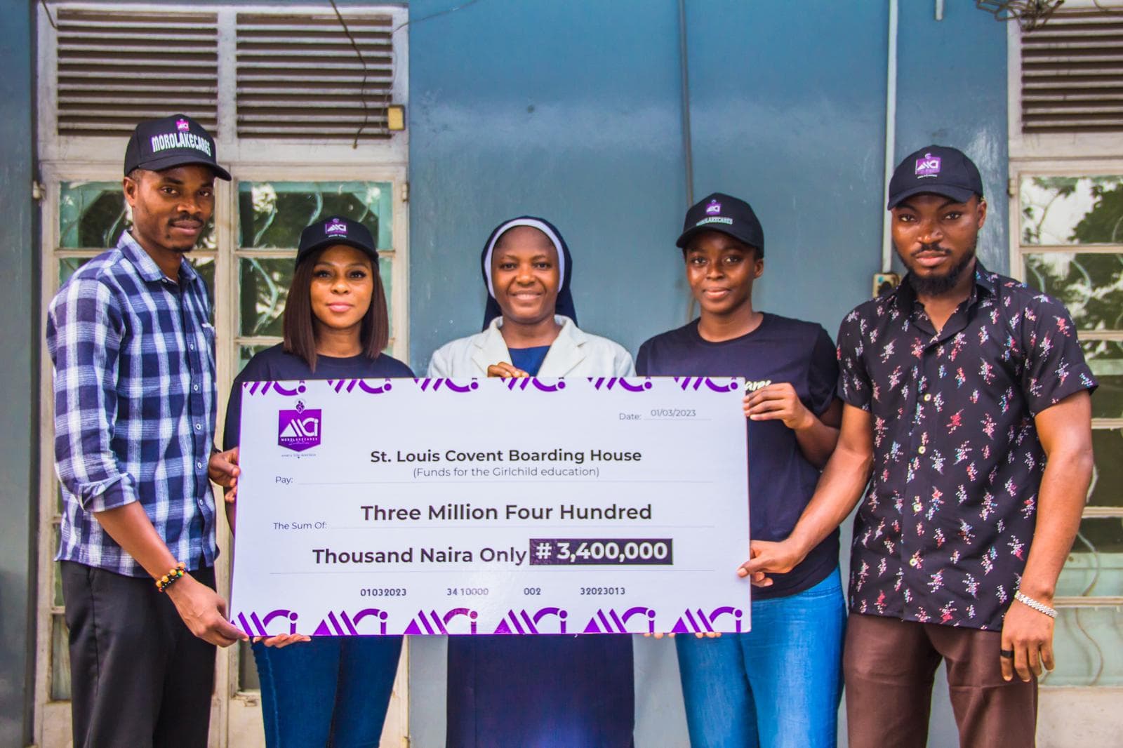 N3.4 million boarding house cheque presentation